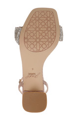 Rose Gold | Rita Bejeweled Strap Block Heel