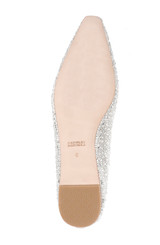 Ivory | Ronda Satin Flats