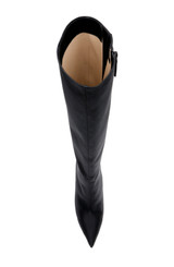 Black Satin | Runway Knee High Boot