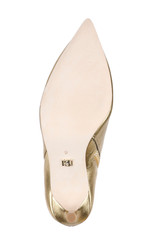 Gold Leather | Runway Knee High Boot