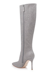 Silver Antique | Runway Knee High Boot