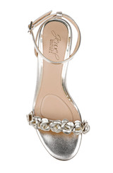 Gold Metallic | Sawyer Low Block Heel Sandals Top