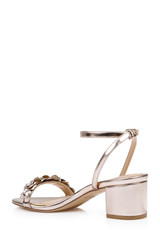 Rose Gold | Sawyer Low Block Heel Sandals Back Side