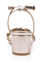 Rose Gold | Sawyer Low Block Heel Sandals Back