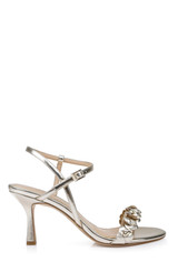Gold Metallic | Saylor Mid Stiletto Sandals Side