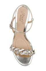 Gold Metallic | Saylor Mid Stiletto Sandals Top