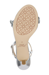 Silver Metallic | Saylor Mid Stiletto Sandals Sole