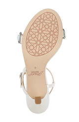 White Metallic | Saylor Mid Stiletto Sandals Sole