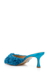 Blue Blue | Scarlet Kitten Heel Mule Sandals Back Side