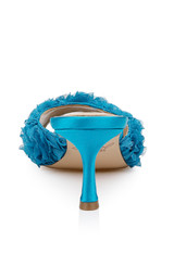 Blue Blue | Scarlet Kitten Heel Mule Sandals Back