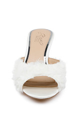 Ivory Ivory | Scarlet Kitten Heel Mule Sandals Front