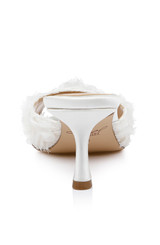 Ivory Ivory | Scarlet Kitten Heel Mule Sandals Back