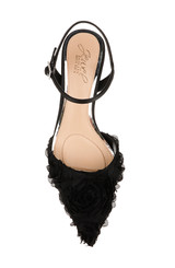 Black Black | Selene Kitten Heel Pumps Top
