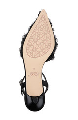 Black Black | Selene Kitten Heel Pumps Sole