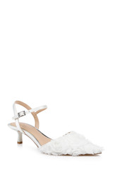 Ivory Ivory | Selene Kitten Heel Pumps Front Side