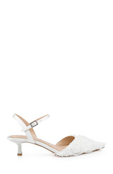 Ivory Ivory | Selene Kitten Heel Pumps Side