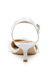 Ivory Ivory | Selene Kitten Heel Pumps Back