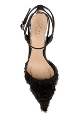 Black Black | Shannon Ankle Strap Pumps Top