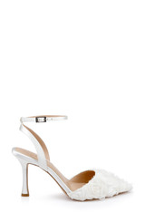 Ivory Ivory | Shannon Ankle Strap Pumps Side