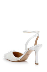 Ivory Ivory | Shannon Ankle Strap Pumps Back Side