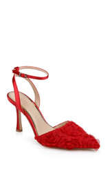 Red Red | Shannon Ankle Strap Pumps Front Side