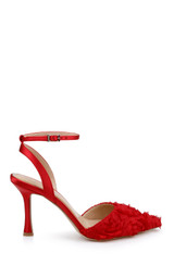 Red Red | Shannon Ankle Strap Pumps Side
