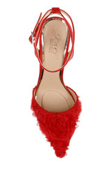 Red Red | Shannon Ankle Strap Pumps Top