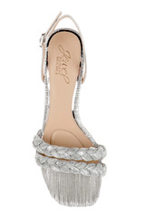 Silver Fabric | Sharon Slingback Sandals Top