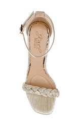 Champagne Gold | Shea Block Heel Sandals Top