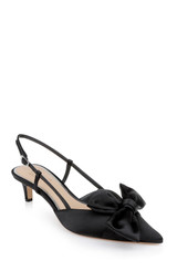 Black | Shoshana Slingback Pumps Front Side