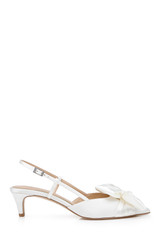Ivory | Shoshana Slingback Pumps Side