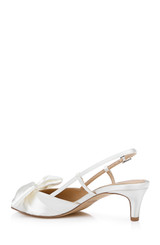 Ivory | Shoshana Slingback Pumps Back Side