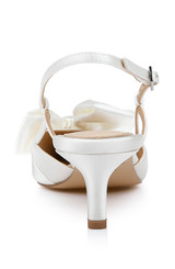 Ivory | Shoshana Slingback Pumps Back