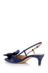 Navy | Shoshana Slingback Pumps Back Side