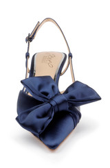 Navy | Shoshana Slingback Pumps Front