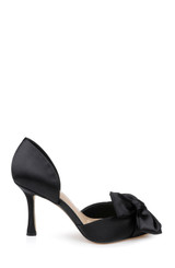Black | Sidney Bow d'Orsay Pumps Side