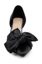 Black | Sidney Bow d'Orsay Pumps Front