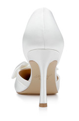 Ivory | Sidney Bow d'Orsay Pumps Back