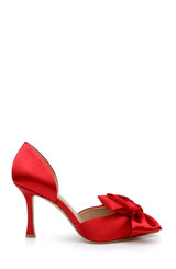 Red | Sidney Bow d'Orsay Pumps Side
