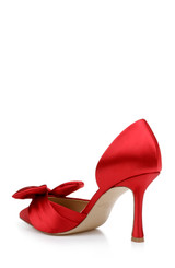 Red | Sidney Bow d'Orsay Pumps Back Side