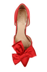 Red | Sidney Bow d'Orsay Pumps Top