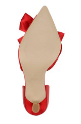 Red | Sidney Bow d'Orsay Pumps Sole