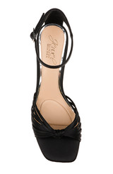 Black | Silvia Kitten Heel Sandals Top