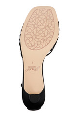 Black | Silvia Kitten Heel Sandals Sole
