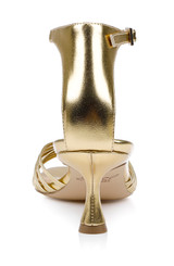 Gold Metallic | Silvia Kitten Heel Sandals Back