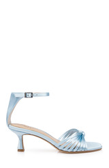 Sky Blue | Silvia Kitten Heel Sandals Side