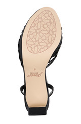 Black | Skylar Peep Toe Platform Sandals Sole