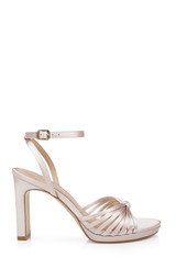 Champagne | Skylar Peep Toe Platform Sandals Side