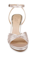 Champagne | Skylar Peep Toe Platform Sandals Front