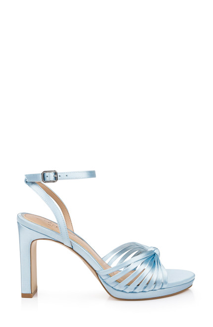 Sky Blue | Skylar Peep Toe Platform Sandals Side